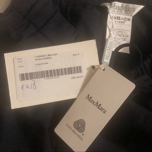 MaxMara Belluno Wool Lightweight Crop Pants*NWT